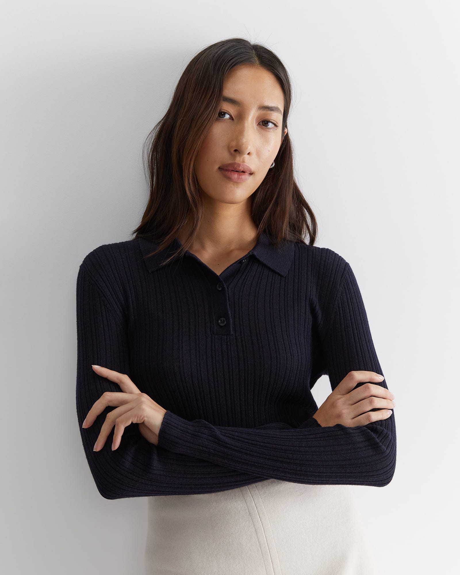 Wool Silk Polo