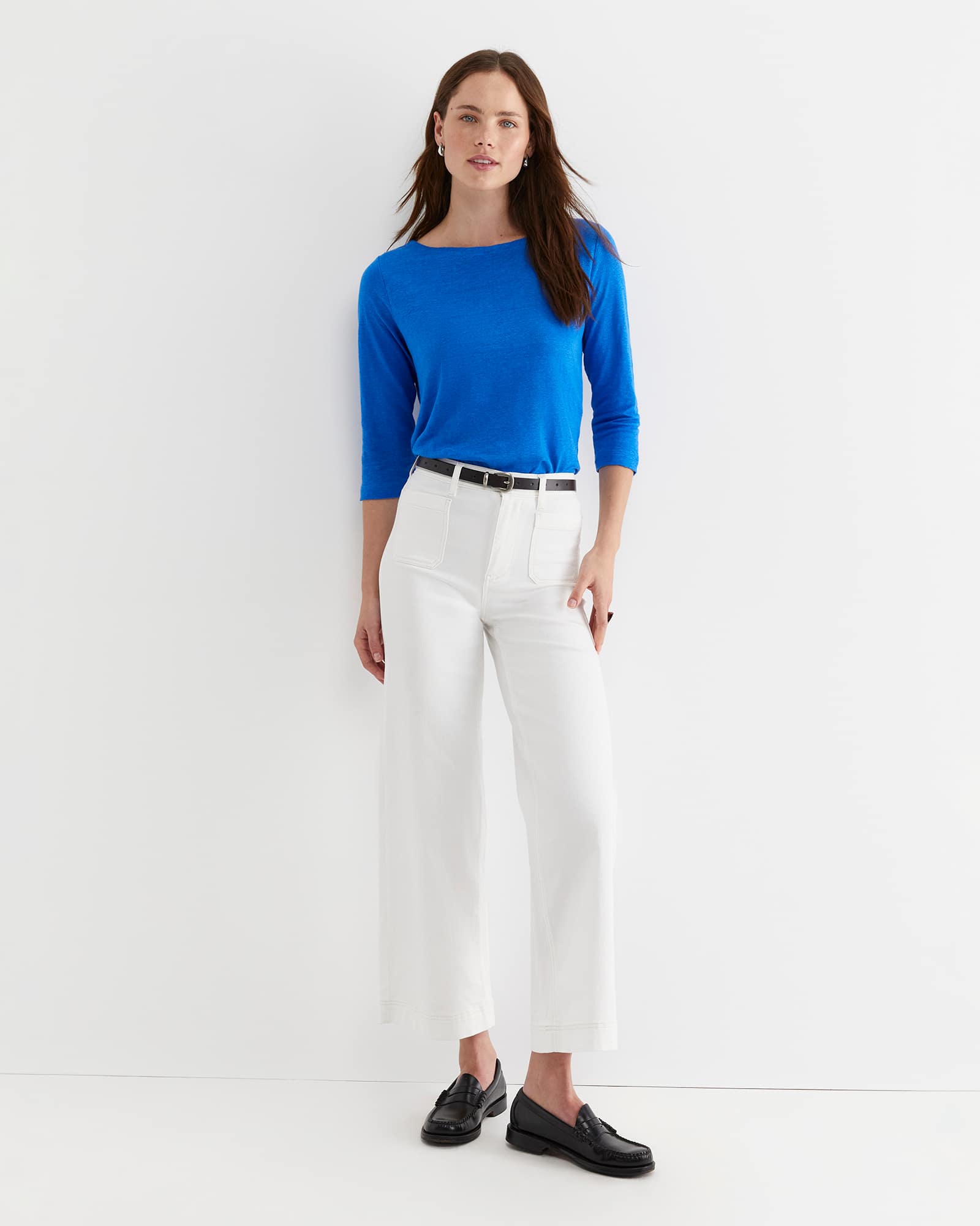 Cecile Linen Top