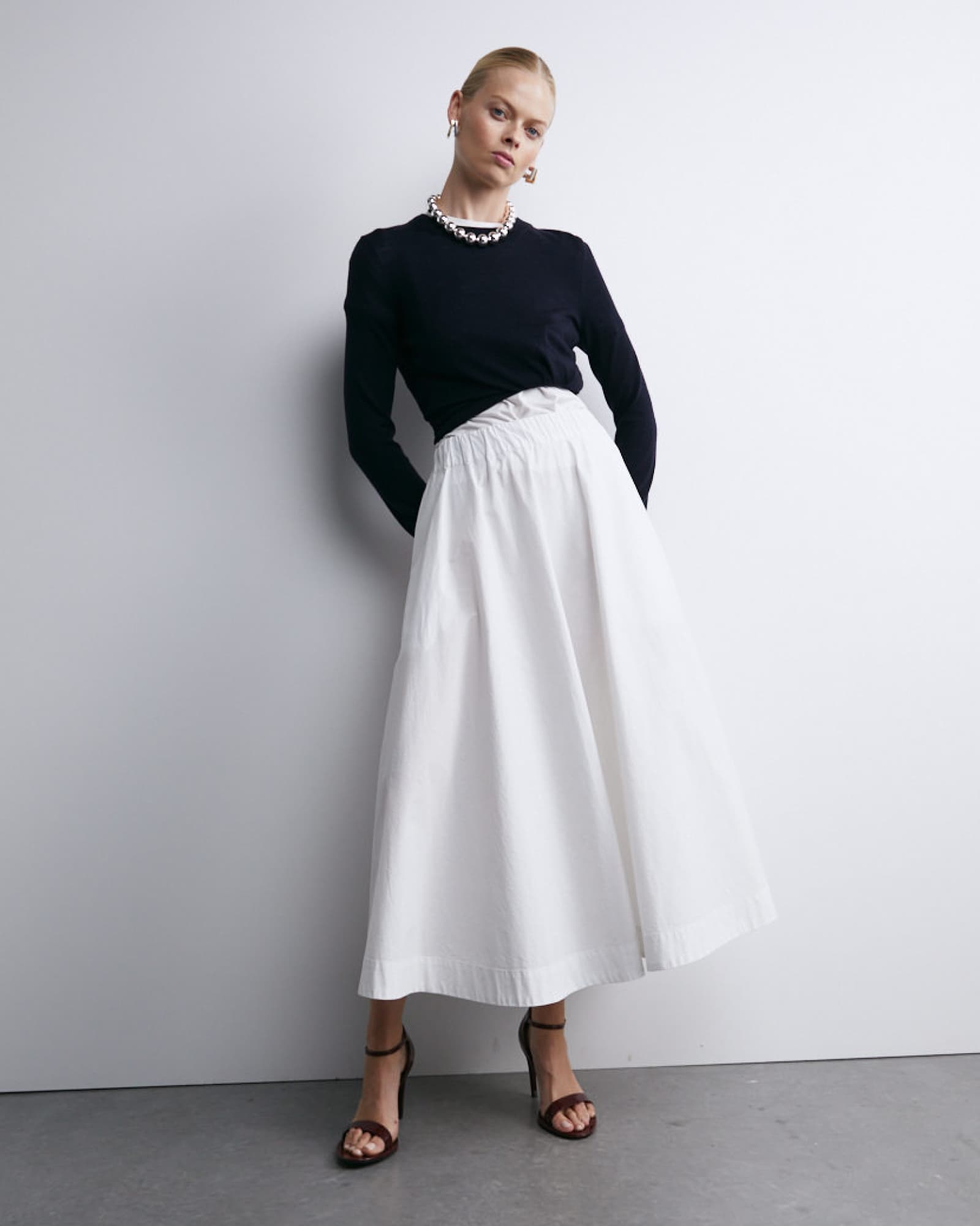 Elina Cotton Maxi Skirt