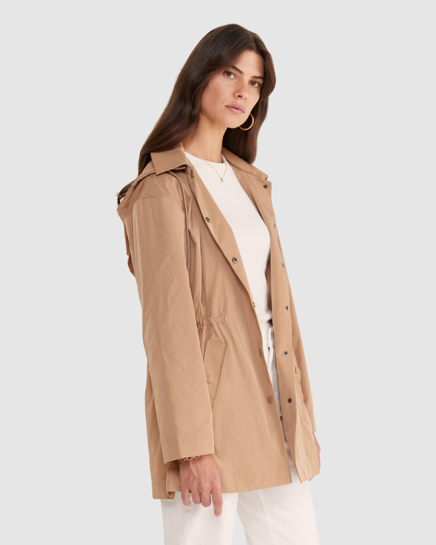 discount 68% WOMEN FASHION Coats Fur Cortefiel Long coat Beige M 