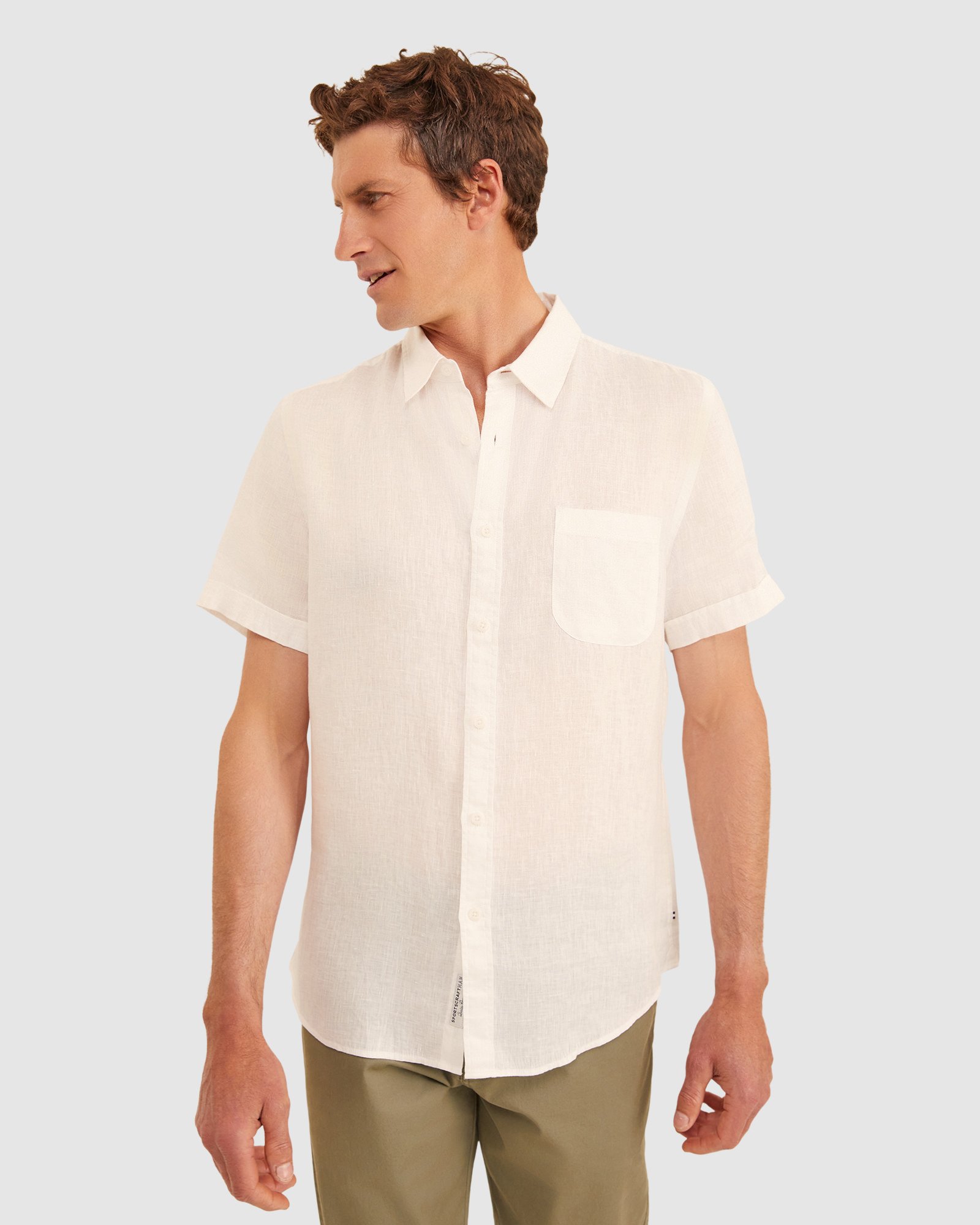 Linen Short Sleeve Shirt | Sportscraft