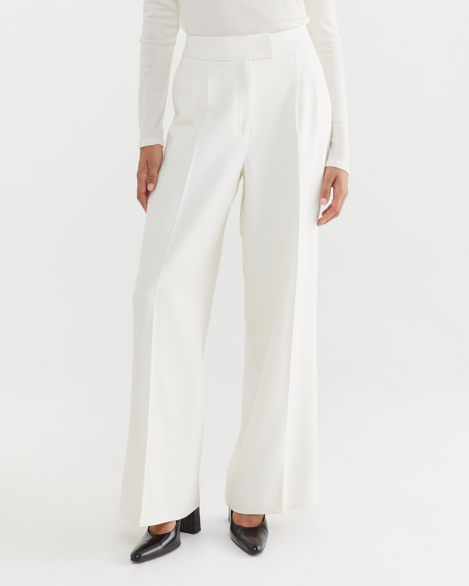 Politix Slim Stretch Marle Tailored Pant In Winter White  MYER