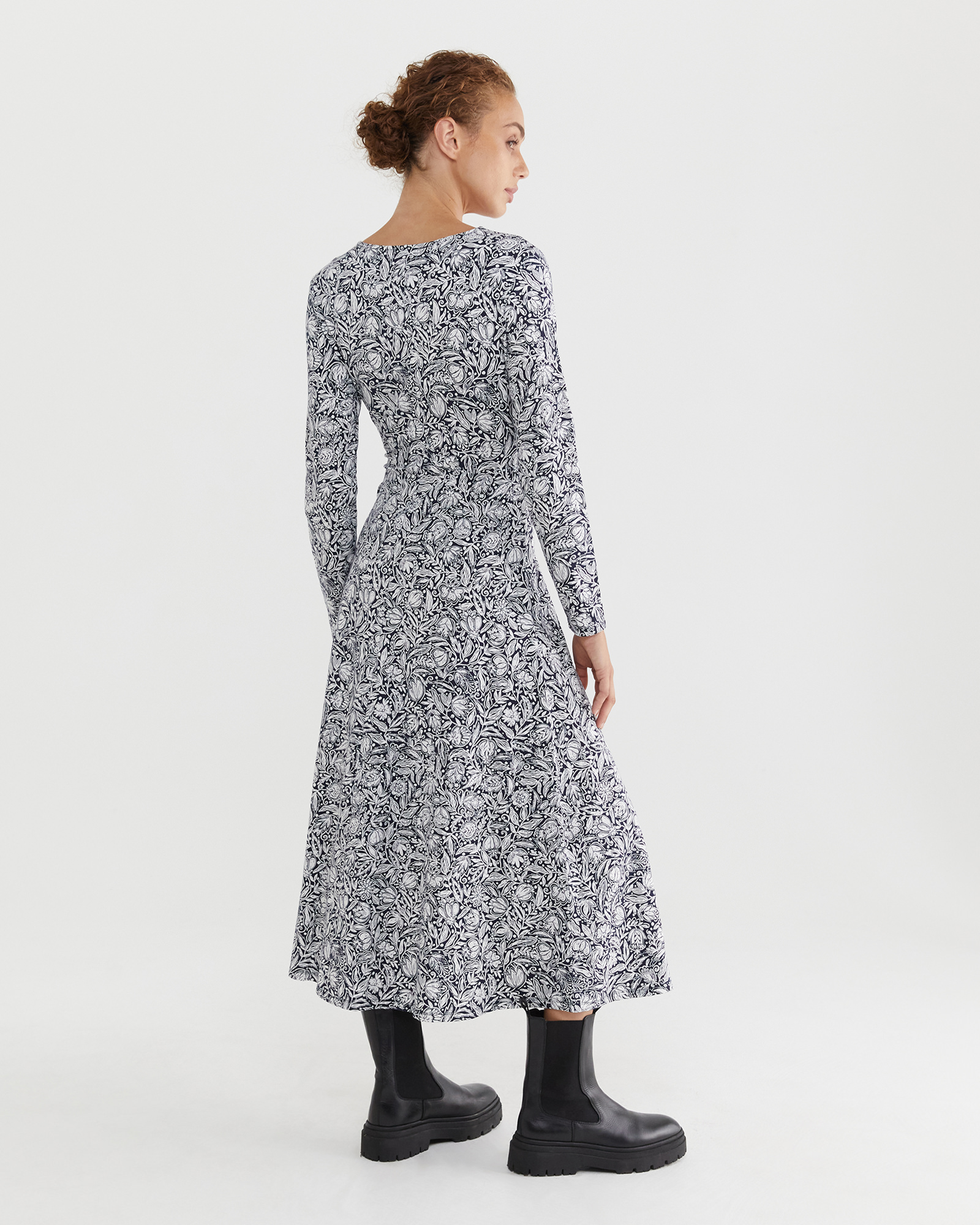 Mint velvet jersey wrap midi skirt black sales