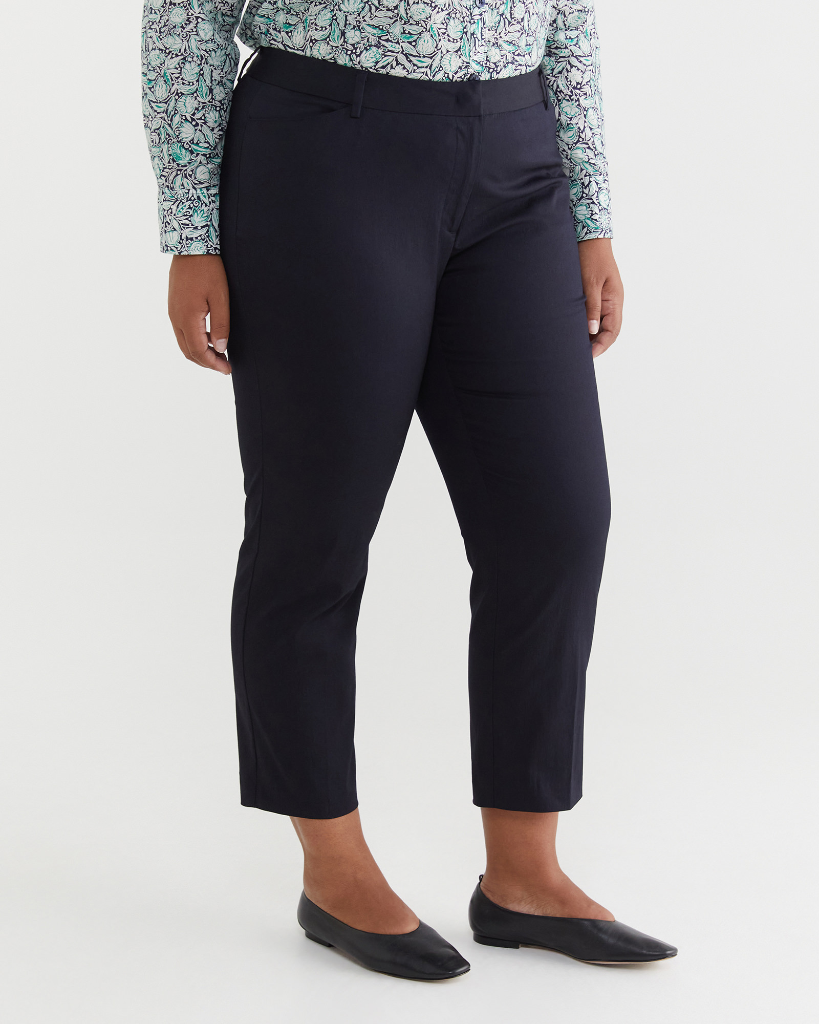 Womens plus size navy on sale capris