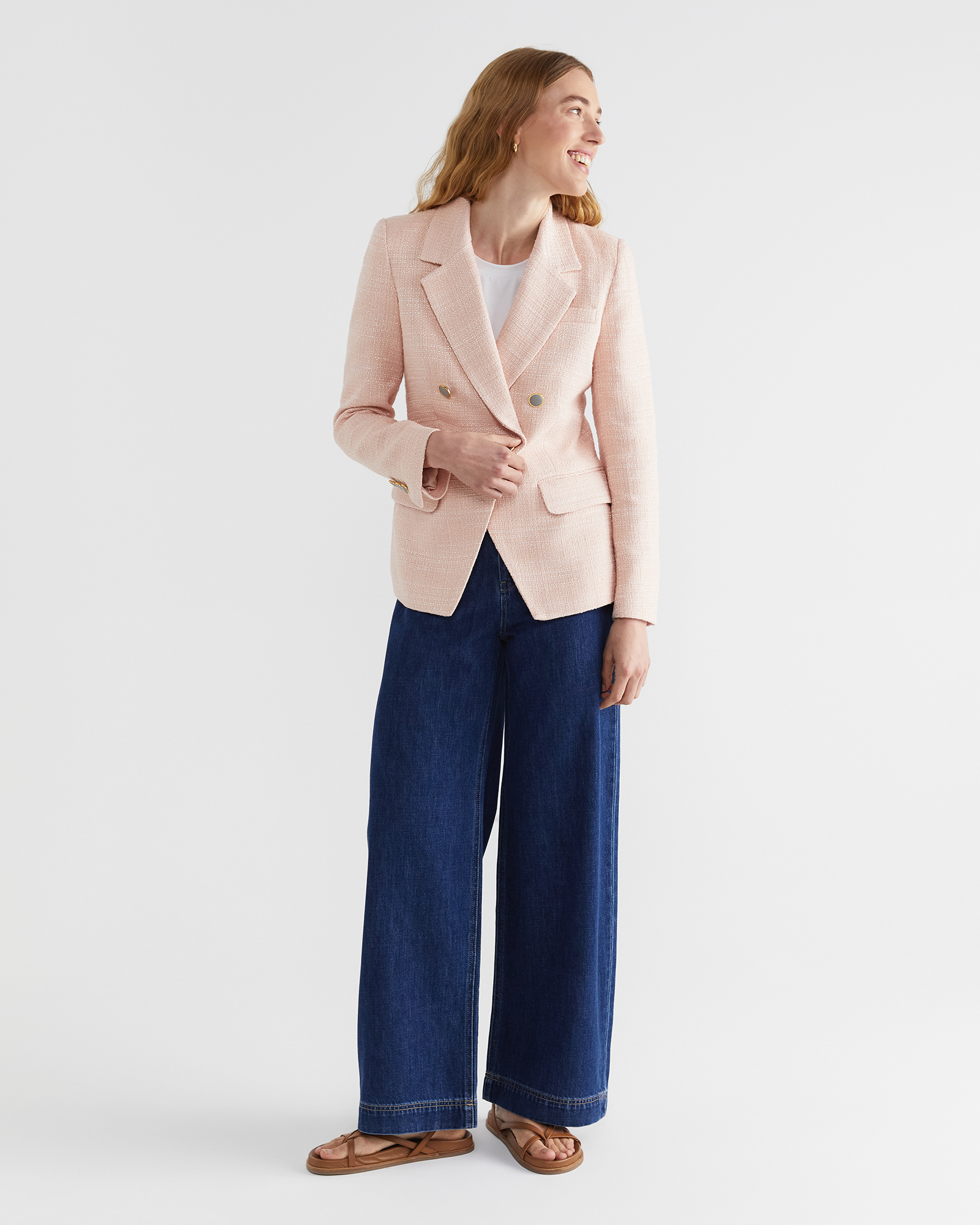 Textured on sale blazer womens