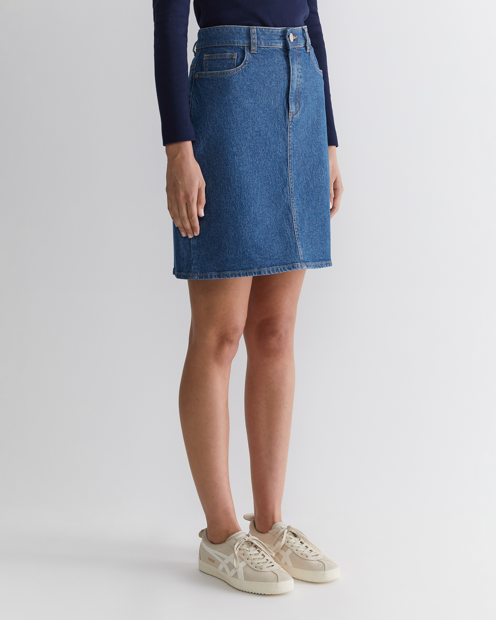 Amazon.com: Women's Button Down Denim Skirt Ruffle Frayed Hem Long Skirt  Irregular Patchwork Ankle Length Maxi Skirt (Dark Blue, S) : Clothing,  Shoes & Jewelry