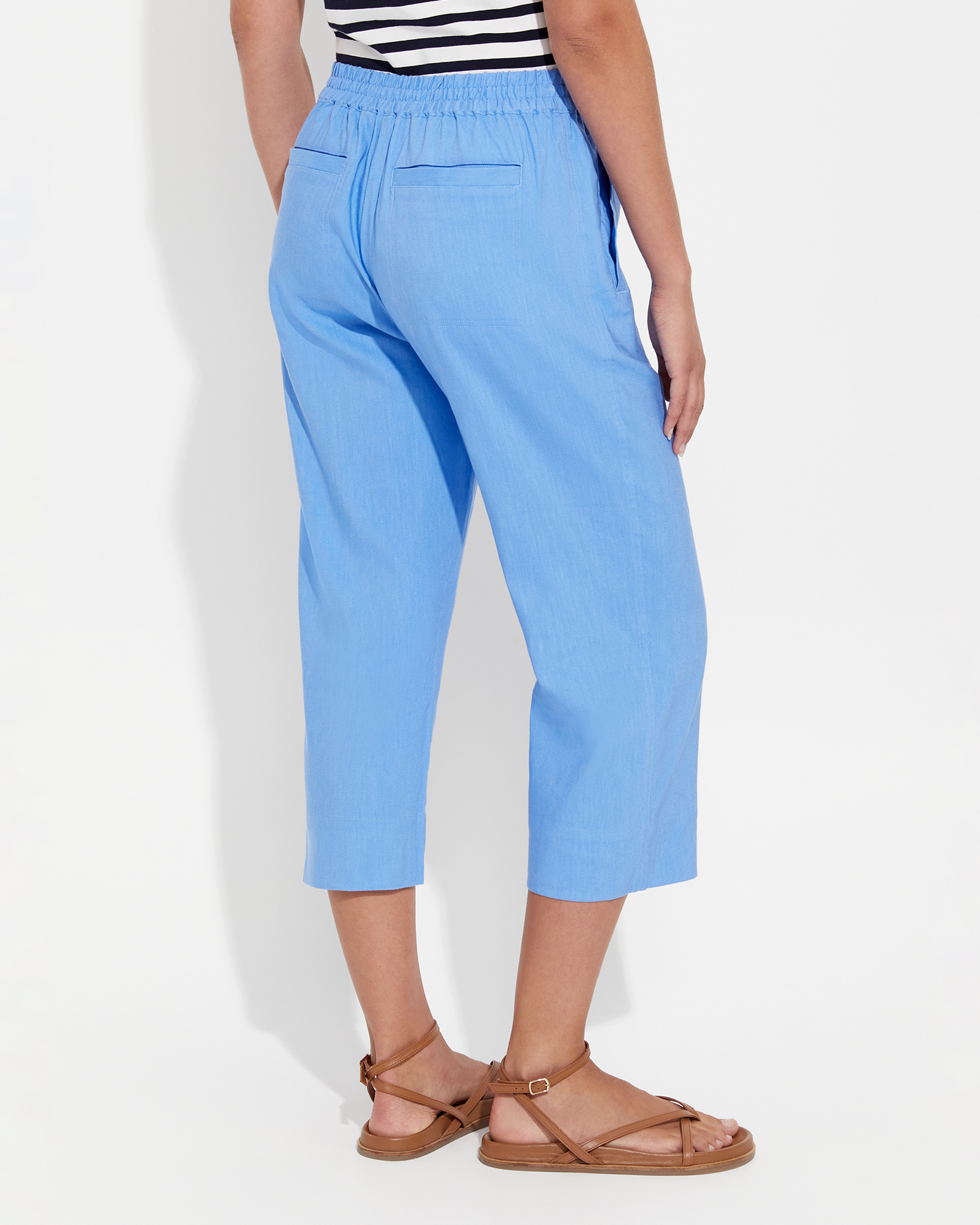 linen pants blue-women clothes, ckontova