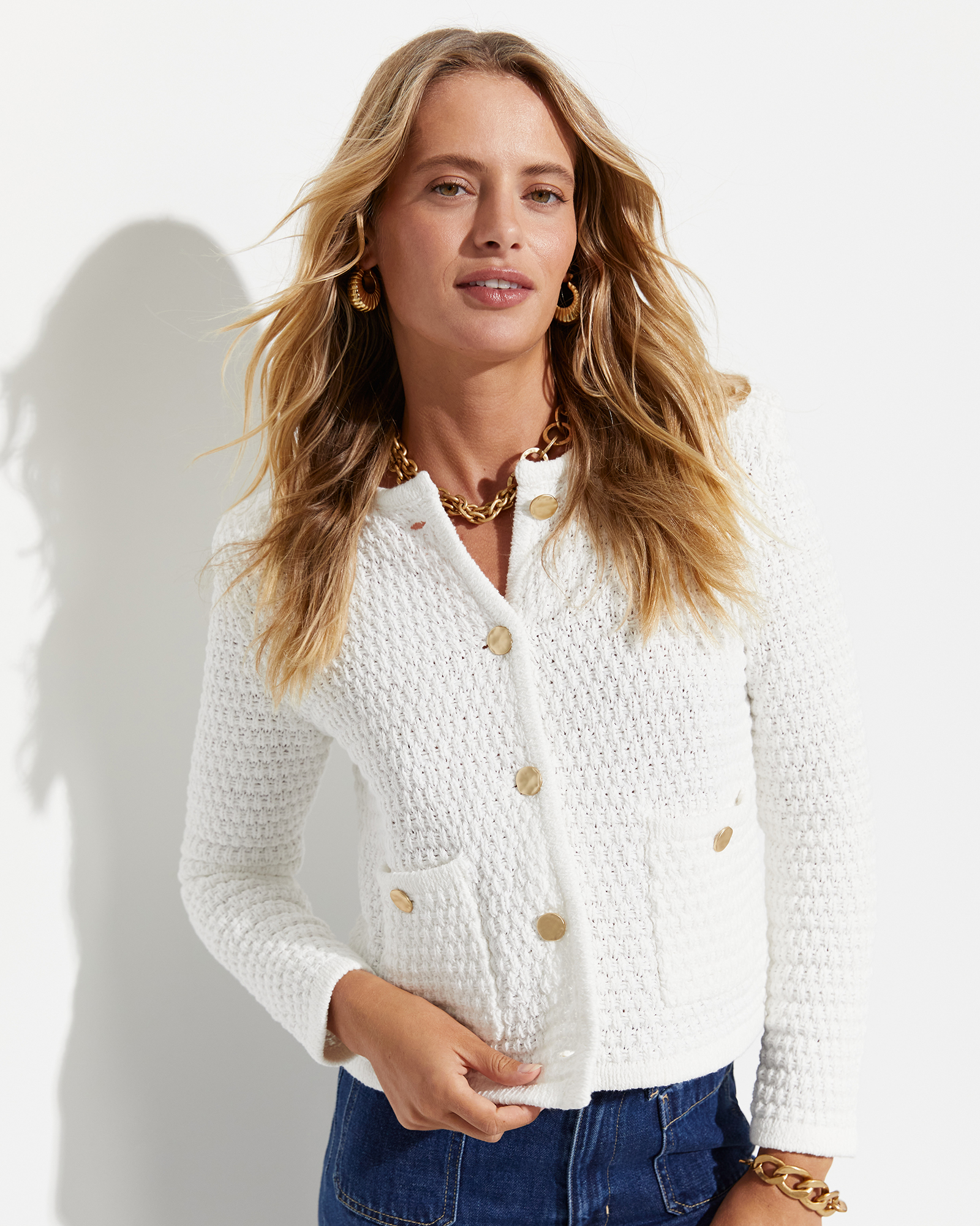 Olivia Tape Yarn Cardigan