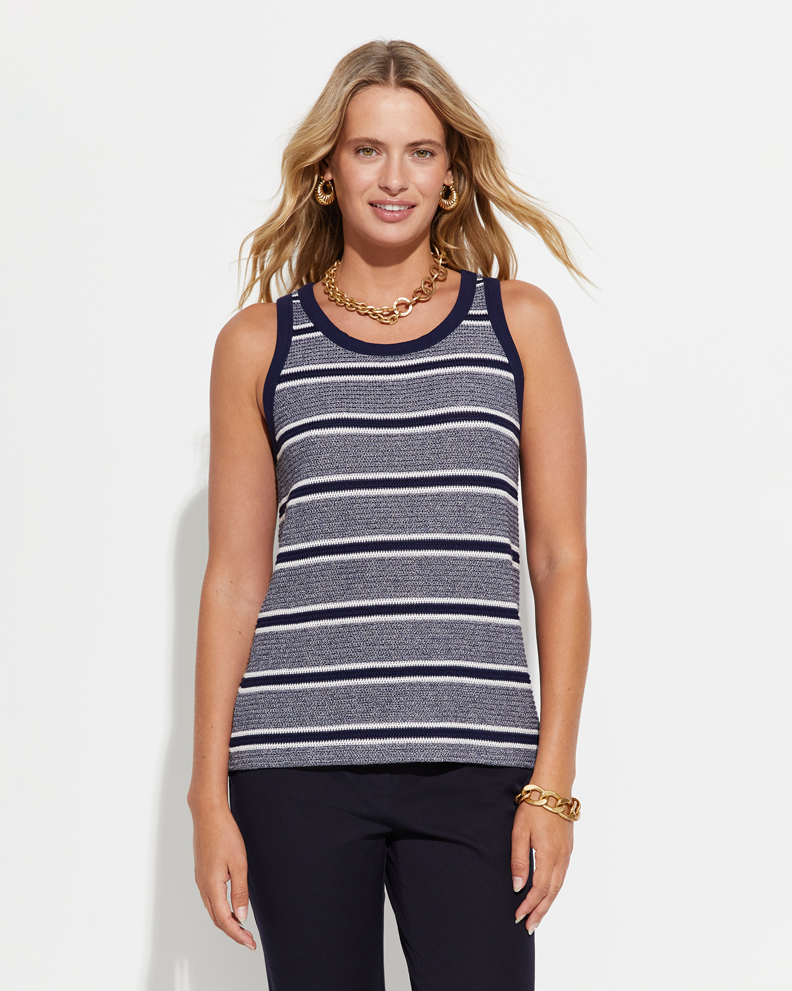 Pietra Stripe Tank | Sportscraft