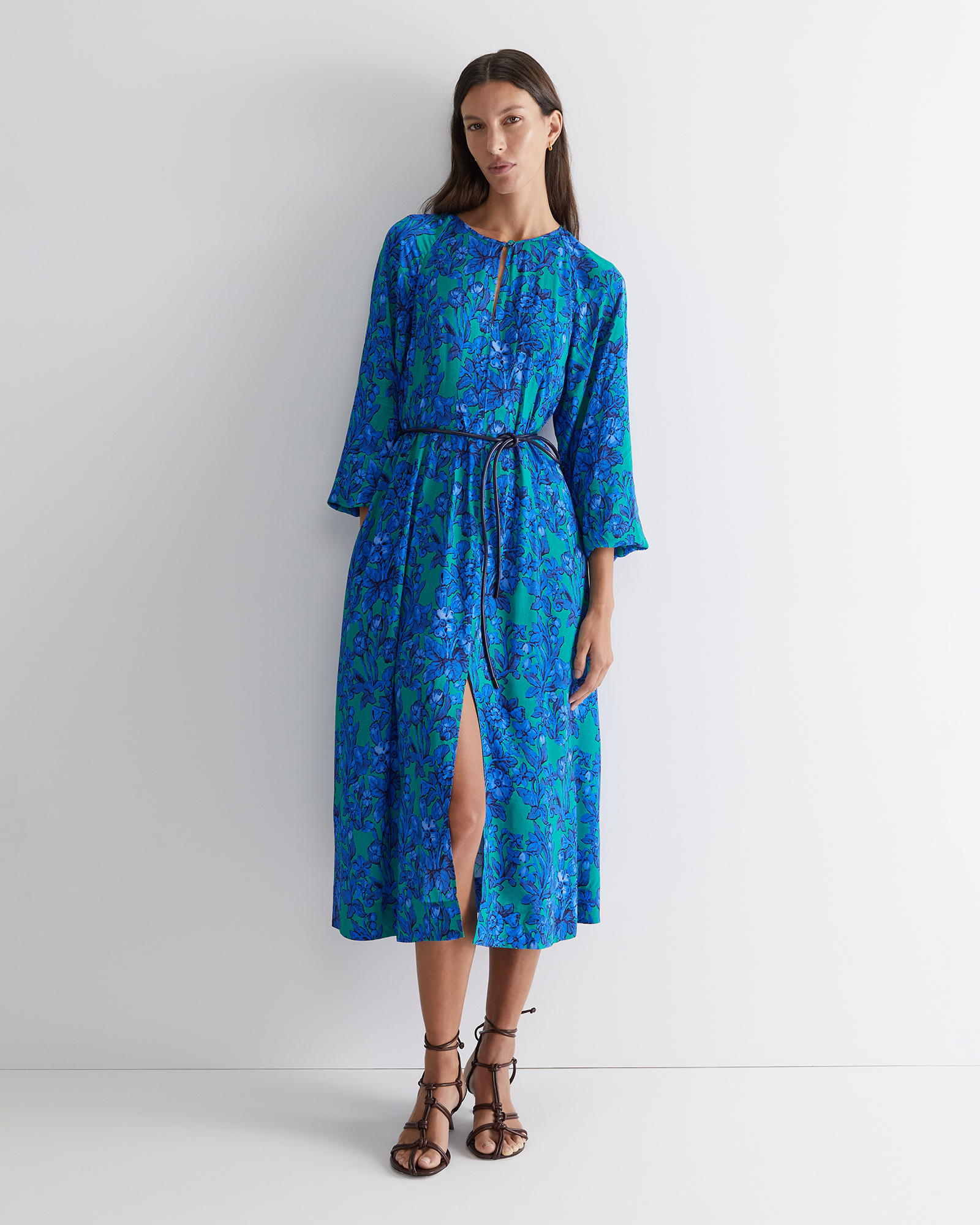 Hestia Liberty Dress in Blue Multi | Sportscraft