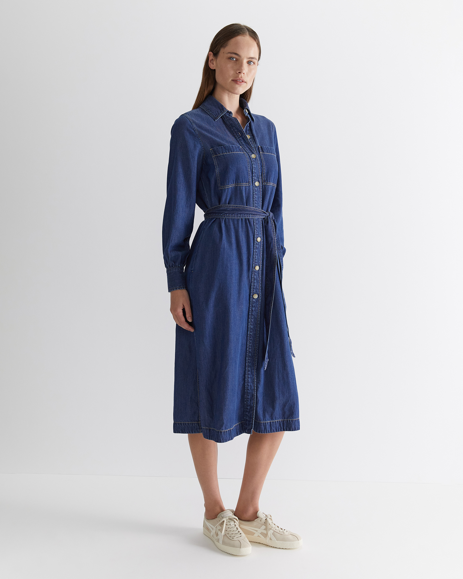 Tuva Denim Dress in Denim | Sportscraft