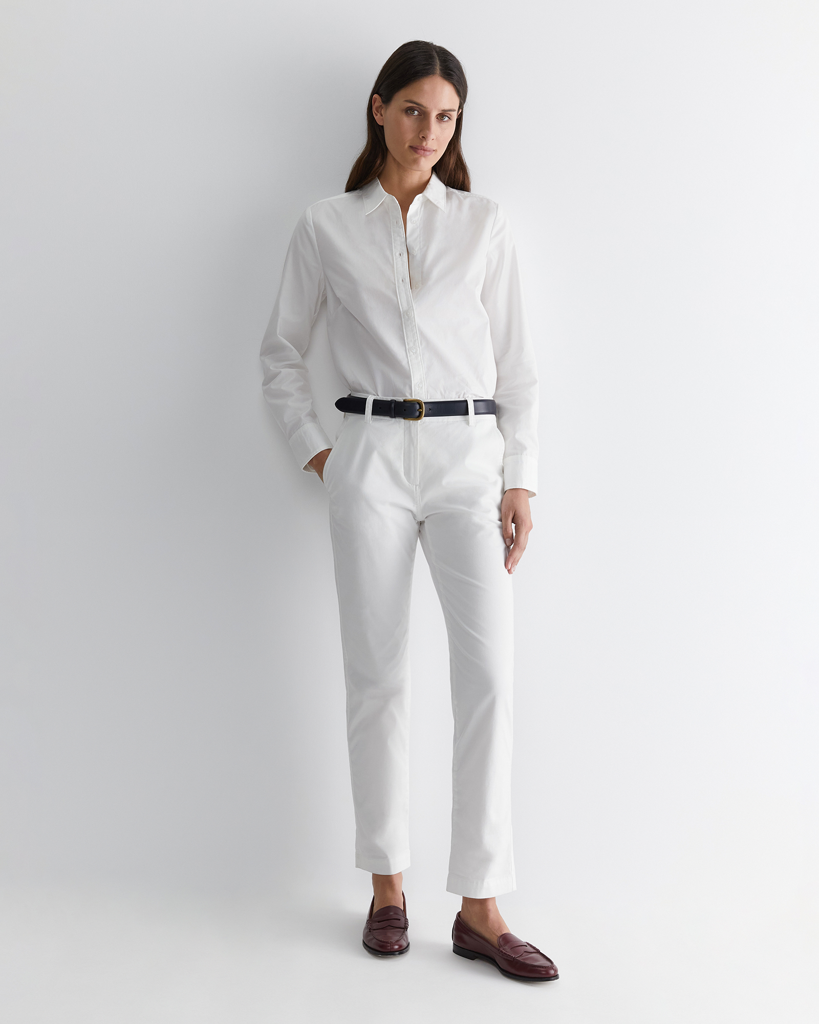 White chino pants womens fashion