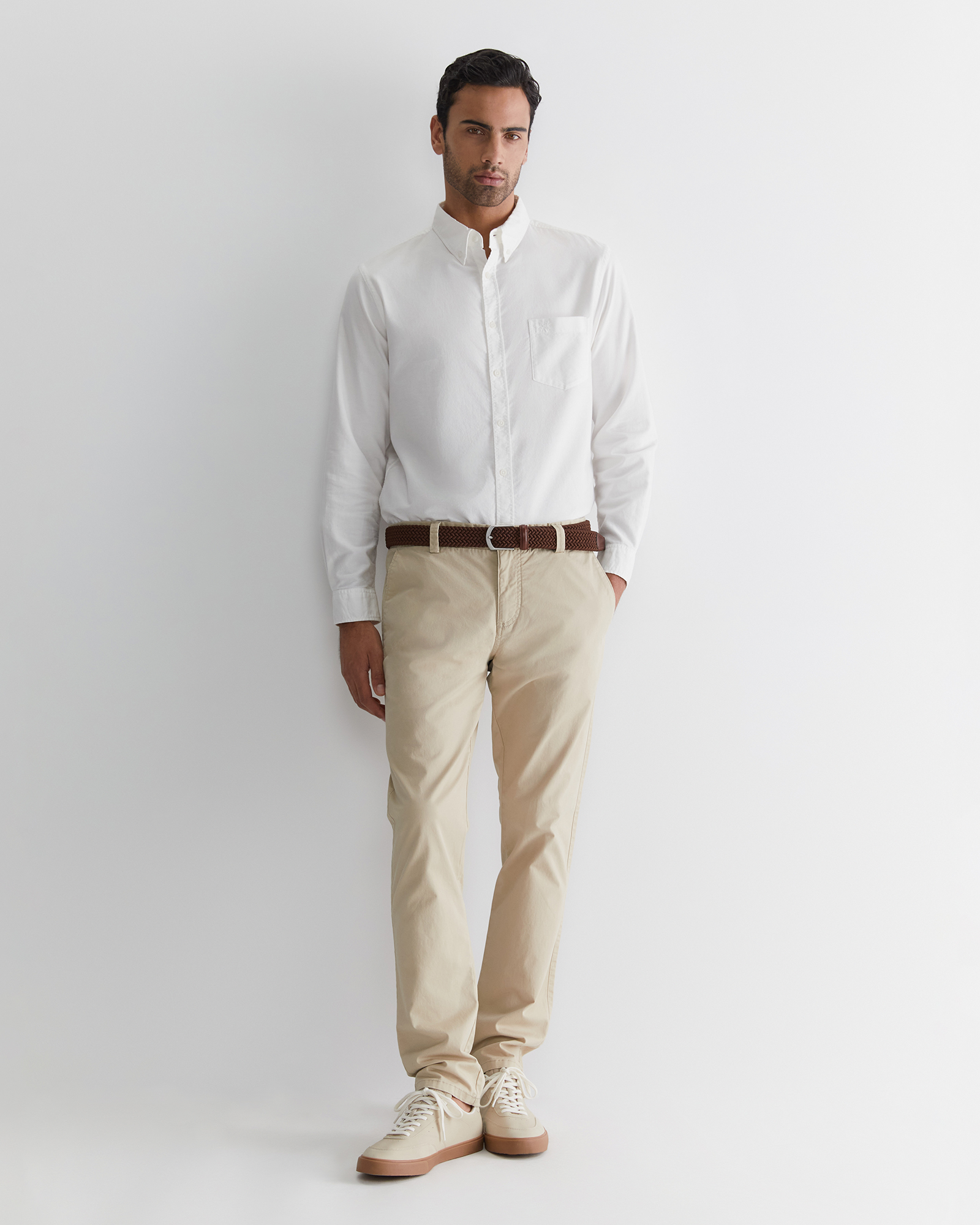 Smith Chino Tapered in Limestone | Sportscraft